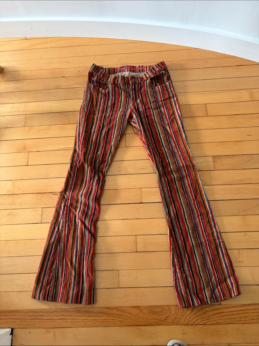 Miss Sixty Multicolor Striped Flare Cords